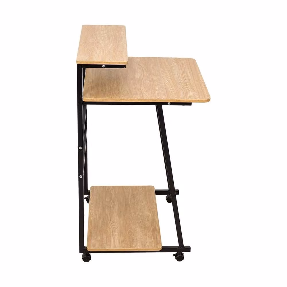 FORGEVIO Compact 3 Tier Modern Computer Desk in Black – 2