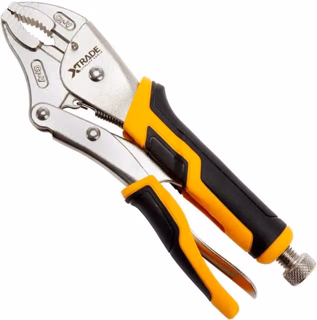 XTrade Curved Jaw Locking Pliers - Black/Yellow