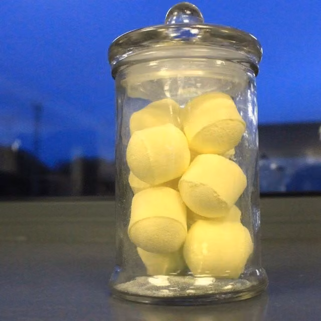KDMK Transparent Yellow Glass Candy Jars, 250 ml