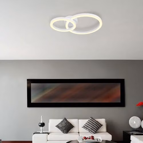Netlighting Adda LED Ring Ceiling Light White with Warm White 3000K – 2