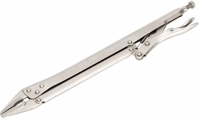 Loops Extra-Long Locking Pliers in Silver, Drop Forged Steel – 1