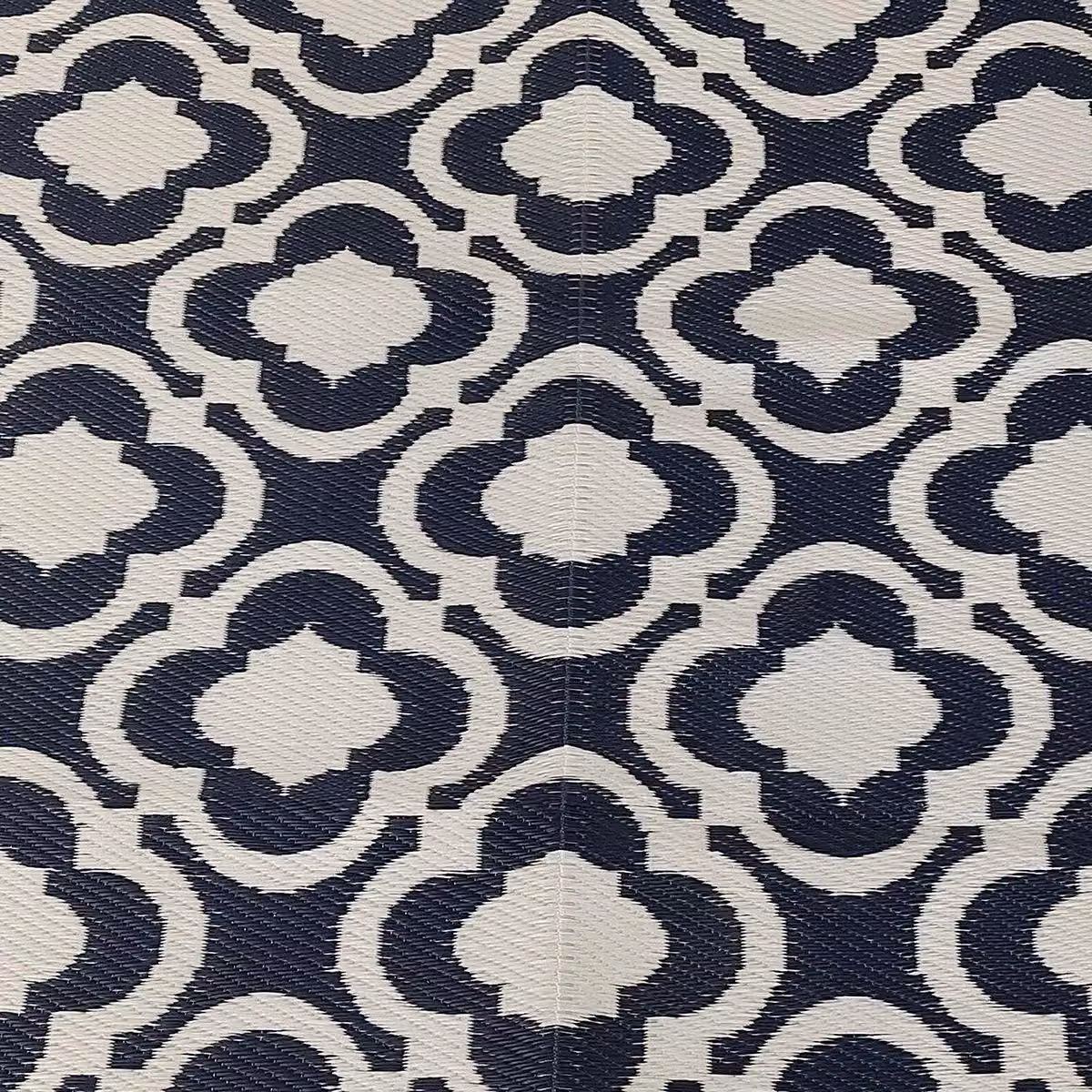 Charles Bentley Blue Moroccan Patterned Weatherproof Indoor/Outdoor Woven Rug, W/D/H: 170 x 120 x 2.5 cm – 4