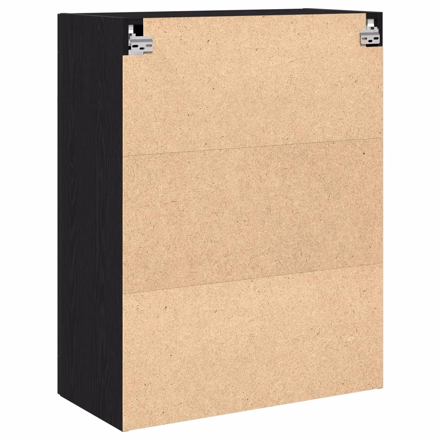 Berkfield Home Wall-Mounted Modern Cabinet with Glass Doors in Black Oak, W/D/H: 69.5 x 34 x 90 cm – 4