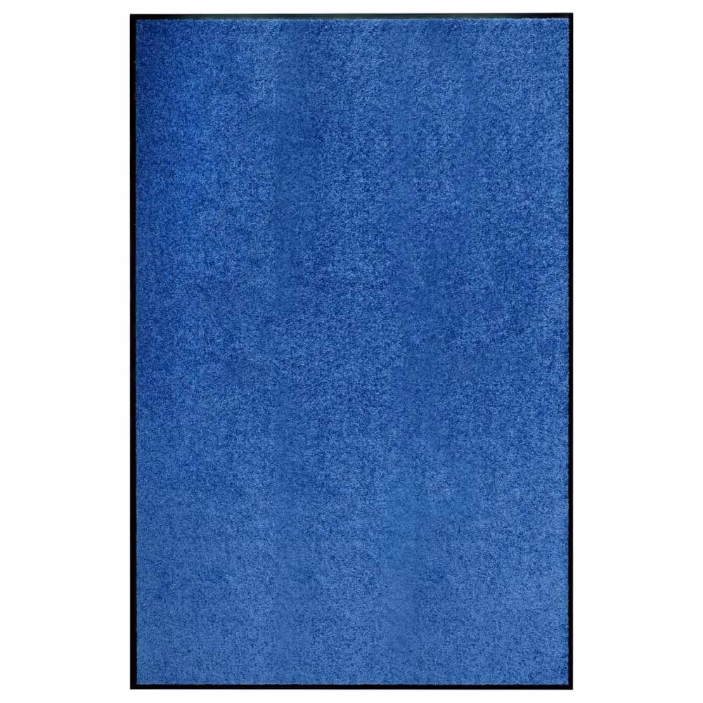 Berkfield Home Pliable Washable Non-Slip Doormat, Blue, W/D: 120 x 150 cm – 2