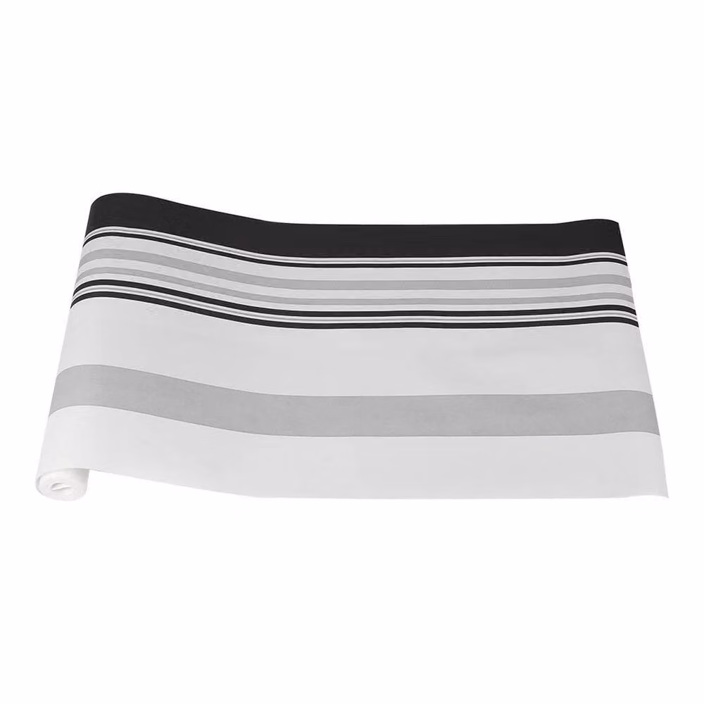 KORVIXA Black Striped Abstract Non-Woven Wallpaper Roll, Width: 100 cm, Length: 10 m – 2