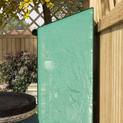 Outsunny Lean-to Mini Greenhouse with 3 Tier Shelves, Green, W: 143 cm, D: 46 cm, H: 151 cm – 6