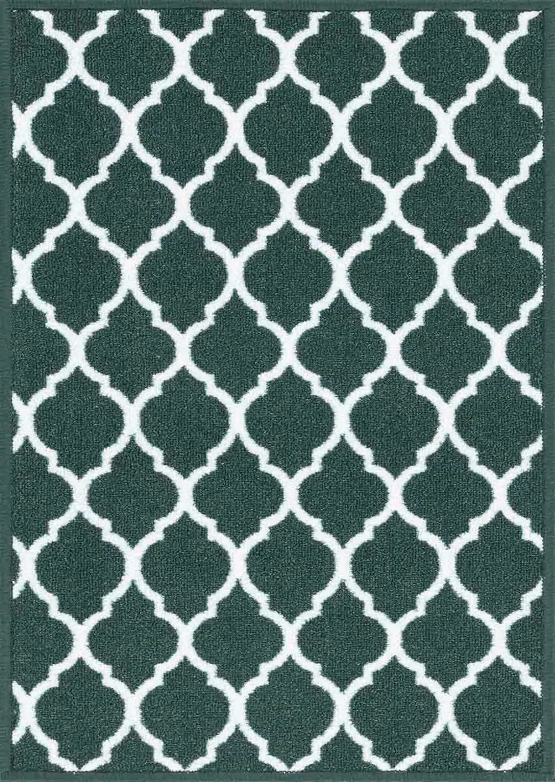 Desire Rugs Non-Slip Trellis Design Machine Washable Doormat, Green, W: 60 cm, D: 40 cm – 2
