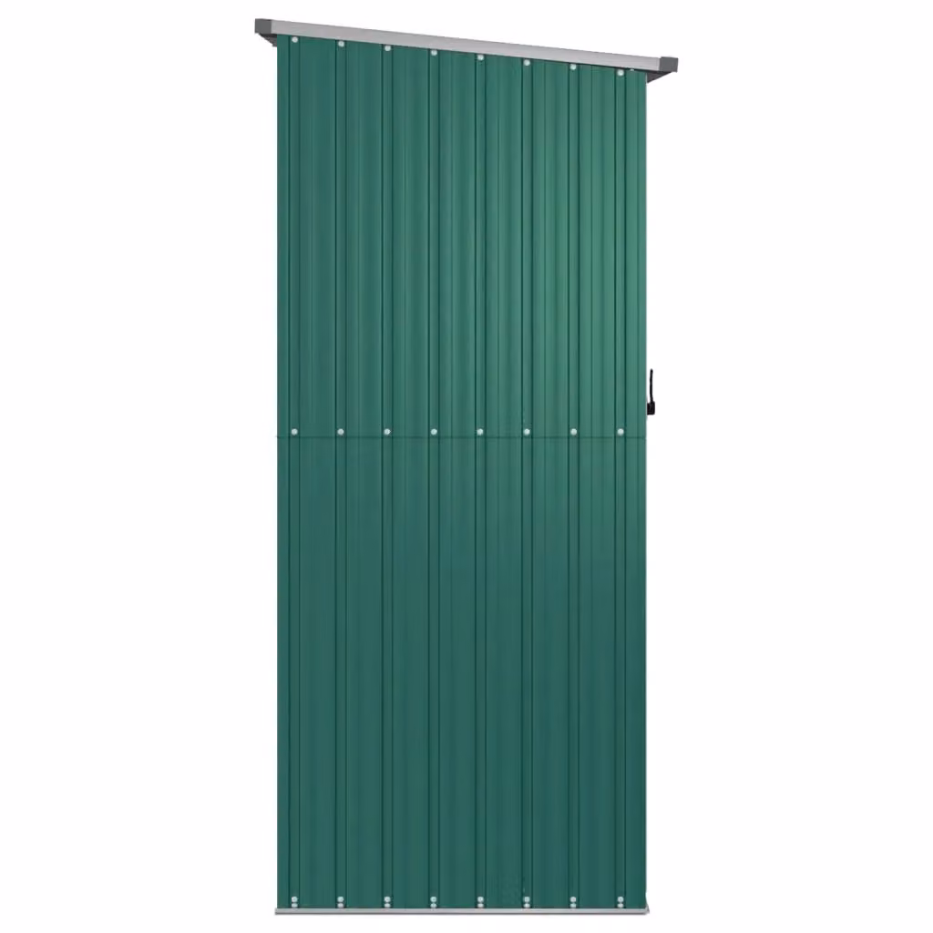 Berkfield Home Green Galvanised Steel Pent Garden Shed W/D/H: 180.5 x 97 x 209.5 cm – 2