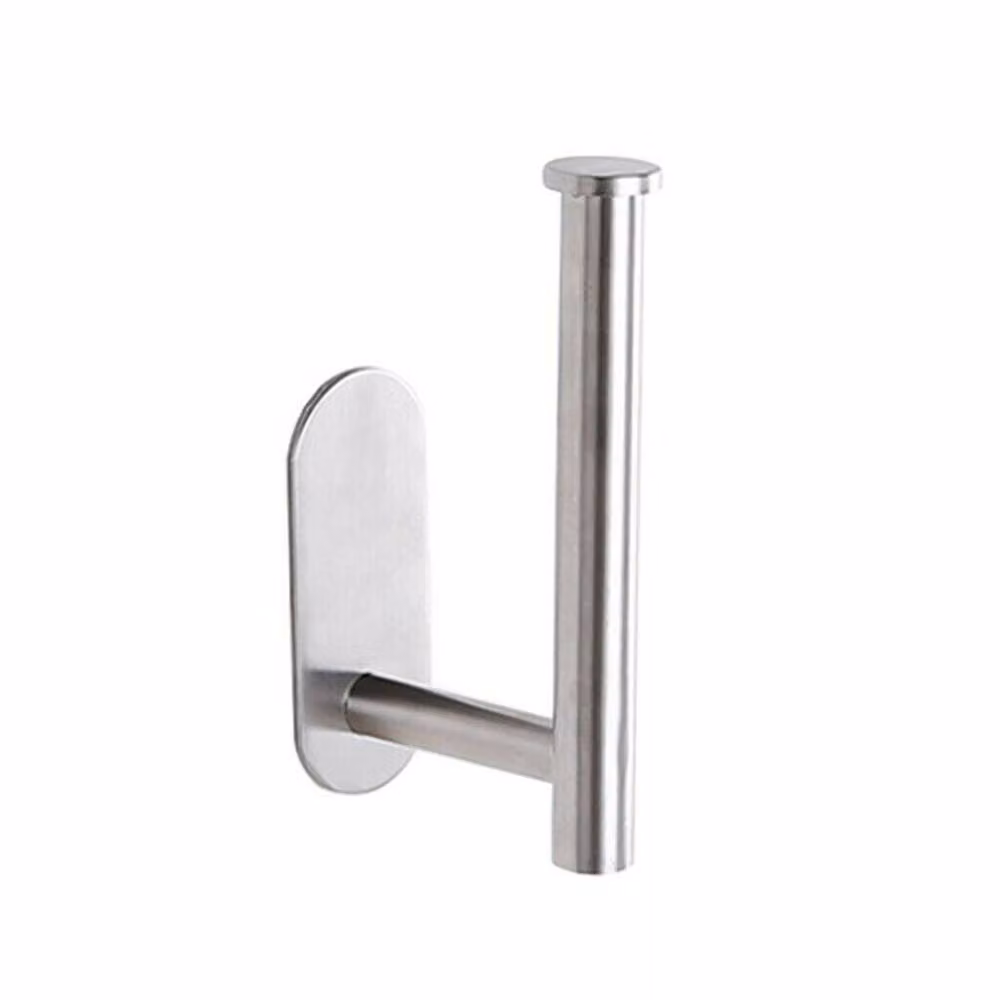 Garden Sanctuary Wall Mounted Stainless Steel Toilet Paper Roll Holder in Silver – 3