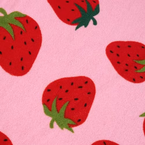 OHS Strawberry Microfibre Quick Dry Bath Towel in Pink, W/H: 71 x 152 cm – 6