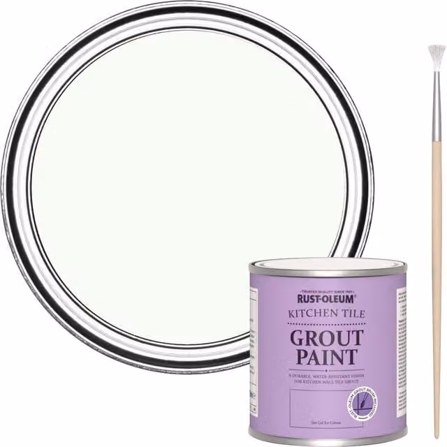Rust-Oleum Kitchen Grout Paint in White, 250ml