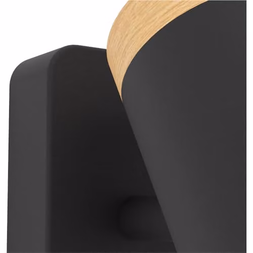 Loops Modern LED Ceiling Spotlight in Black and Brown, IP44 Rated, GU10, Height: 11 cm – 3
