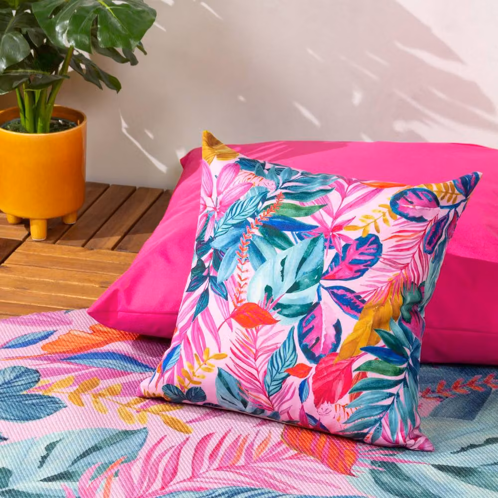 Furn Psychedelic Jungle Multicolour Outdoor Cushion, W/D/H: 43 x 43 x 43 cm – 3