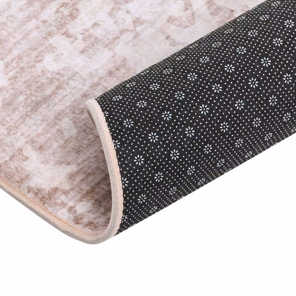Wyld and Coco Beige Woven Polyester Abstract Area Rug, W: 140 cm, L: 200 cm – 3