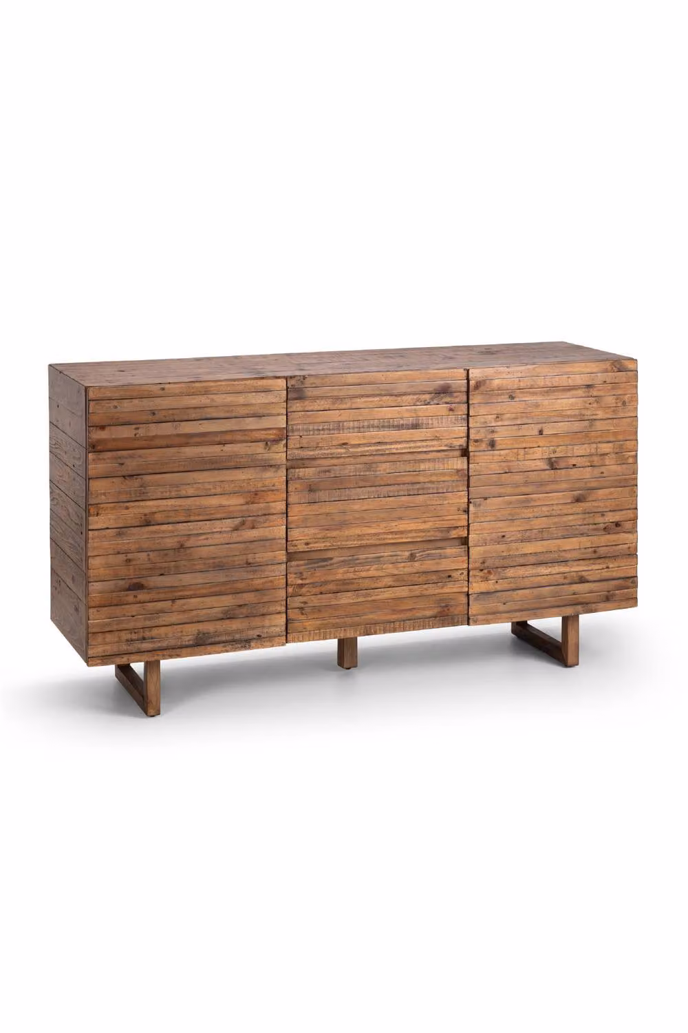 Julian Bowen Woburn Rustic Brown Pine 2 Door 3 Drawer Sideboard W/D/H: 145 x 43 x 80 cm – 2