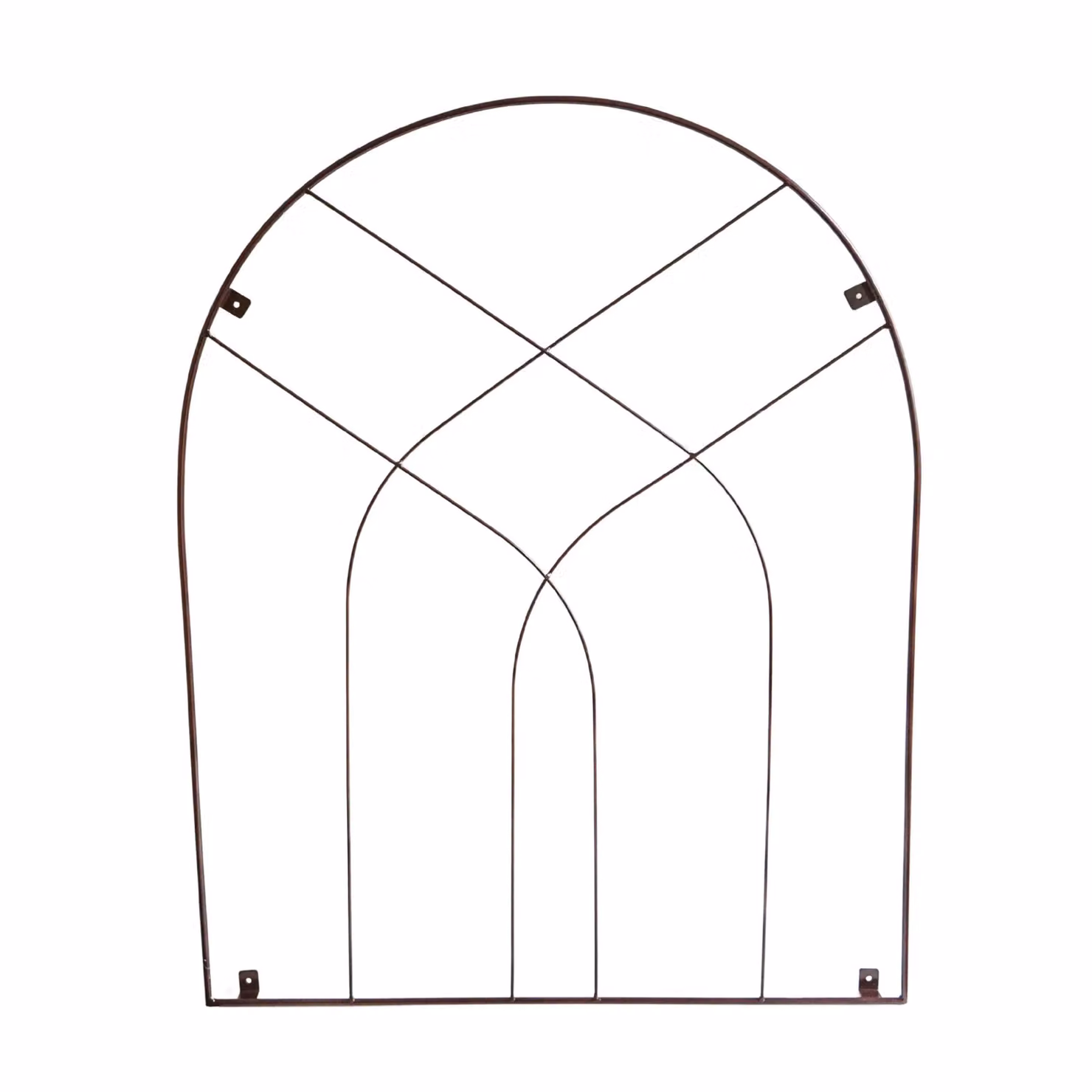Ivyline Bronze Outdoor Arch Trellis, H100 x W80 cm – 2