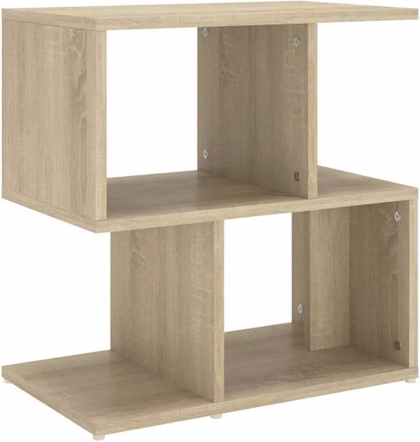Berkfield Home Sonoma Oak Bedside Cabinet in Brown, W: 50 cm, D: 30 cm, H: 51.5 cm