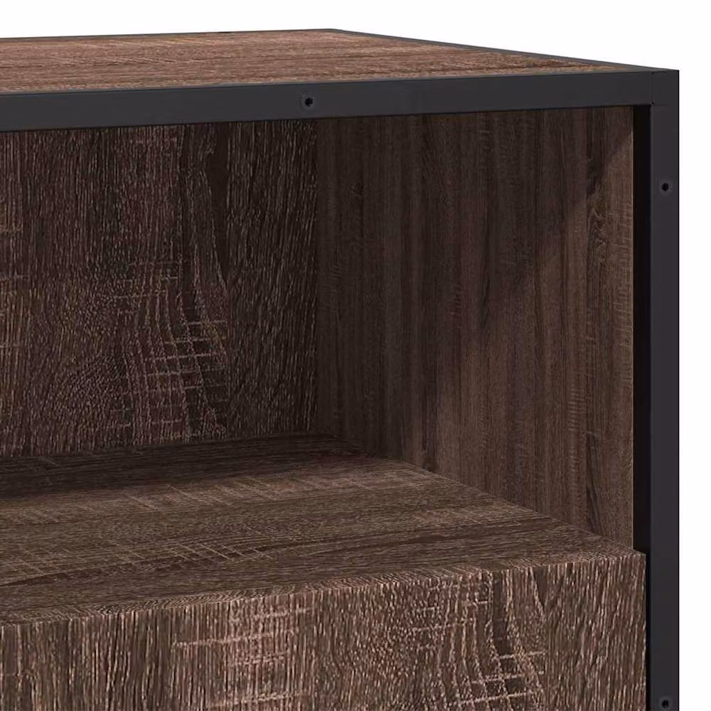 Berkfield Home Brown Oak Sideboard, W/D/H: 68 x 35 x 76 cm – 5