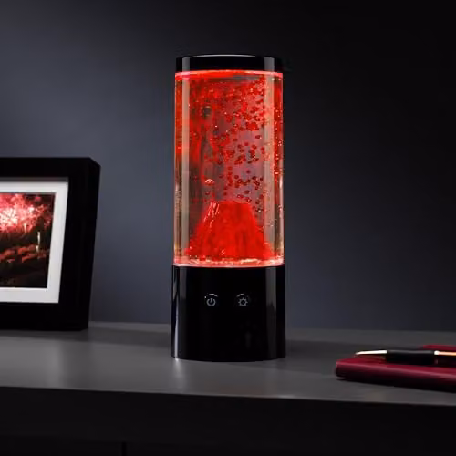 Menkind RED5 Volcano Lamp Black Multicolour Lava-Effect Mood Light – 2