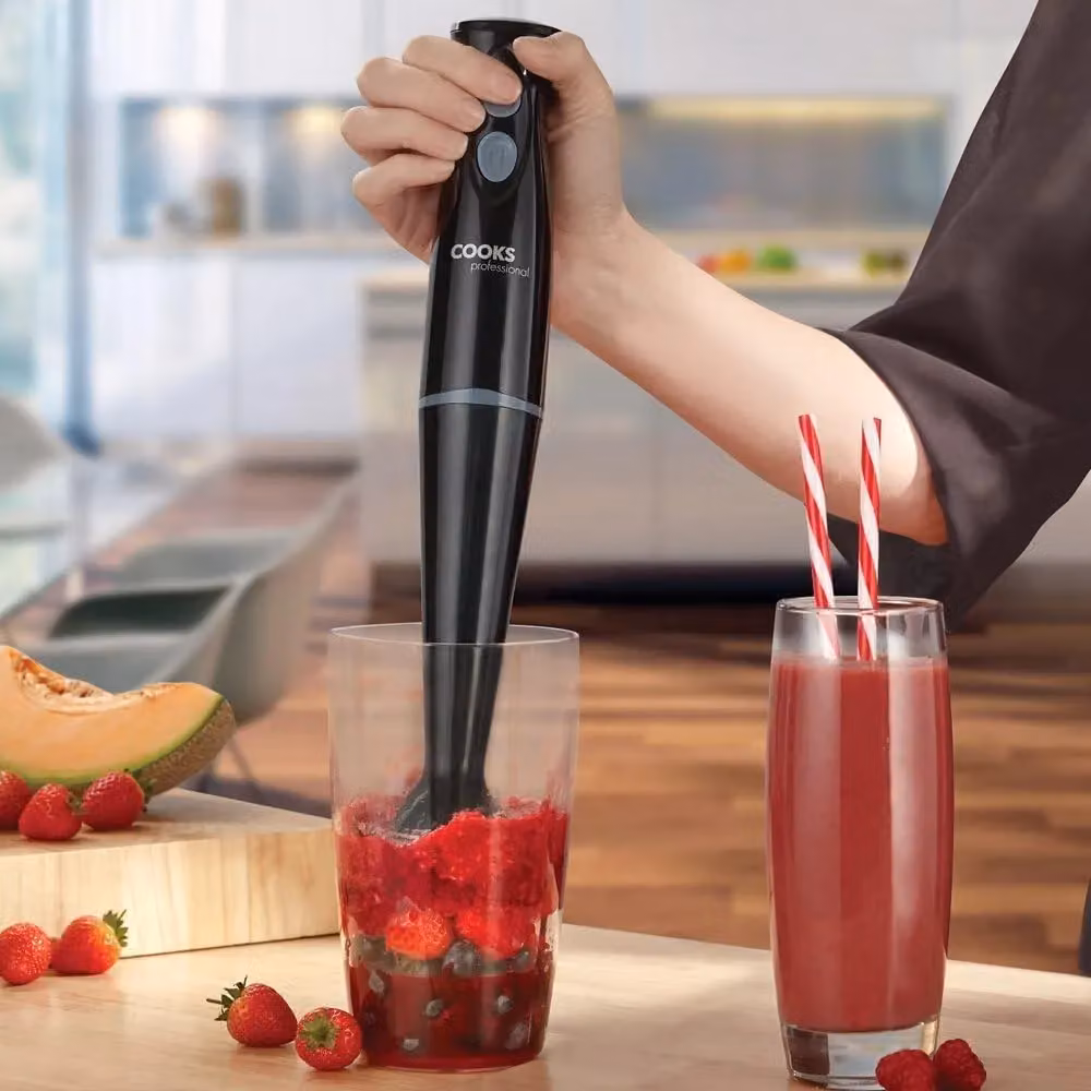 Cooks Professional Electric Potato Masher and Hand Blender 200W with Variable Speed in Black – 2