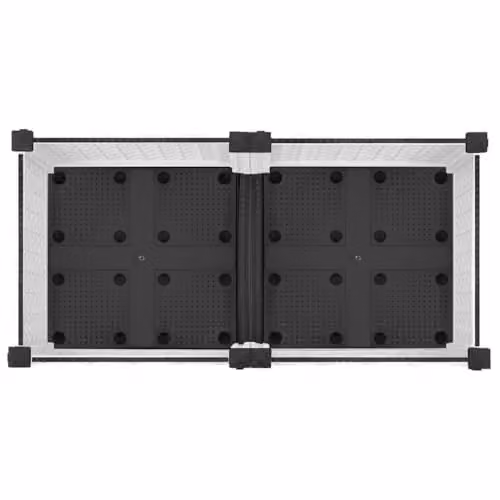 vidaXL White Plastic Raised Bed W/D/H: 80 x 40 x 71 cm – 2