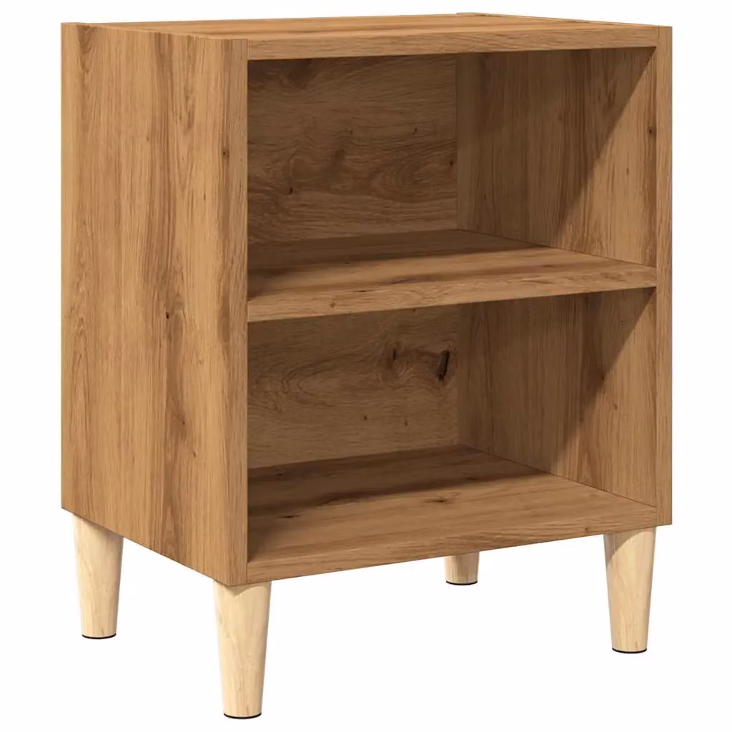 Berkfield Home Artisan Oak Bedside Cabinet in Brown, W/D/H: 40 x 30 x 50 cm – 2