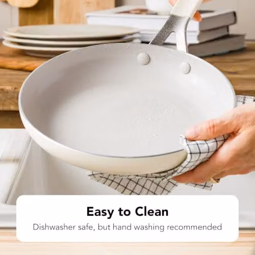 KitchenAid Black Ceramic Non-Stick Aluminium Frying Pan, Diameter: 30 cm – 4