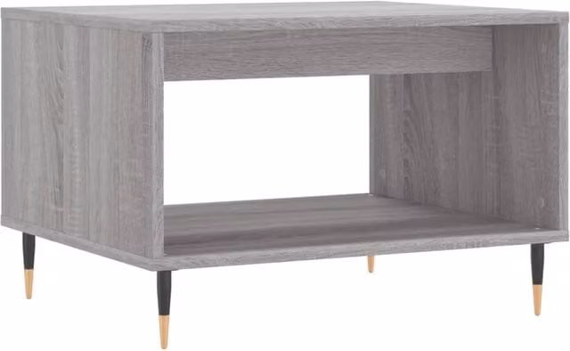 Berkfield Home Grey Sonoma Coffee Table, W: 60 cm, D: 50 cm, H: 40 cm