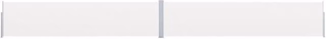 Berkfield Home Patio Retractable Side Awning in Beige, W/H: 1200 x 170 cm