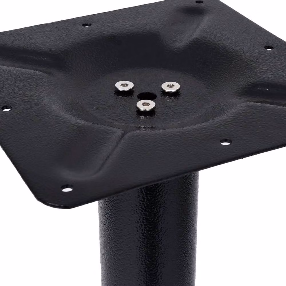 Berkfield Home Sturdy Bistro Table Leg in Black Cast Iron, W/D/H: 56 x 56 x 72 cm – 3