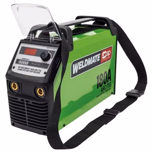 SIP Weldmate ARC Cordless 180A MMA/TIG Inverter Battery Welder in Green, Silver and Multicolour