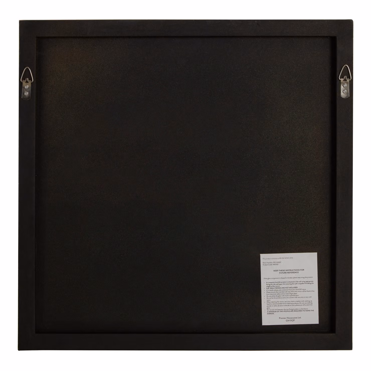 Orsina Ando Minimalist Square Gold Wall Mirror W/D/H: 42 x 42 x 4 cm – 2