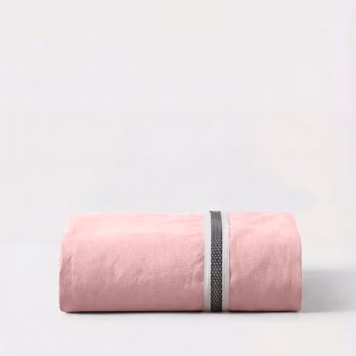 Bedable Pink 100% Cotton Percale Deep Fitted Sheet, 300 Thread Count, W/D/H: 180 x 200 x 36 cm