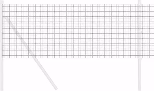 Berkfield Home Modern Welded Wire Fence in Grey Steel, H: 0.6 m x W: 25 m – 1