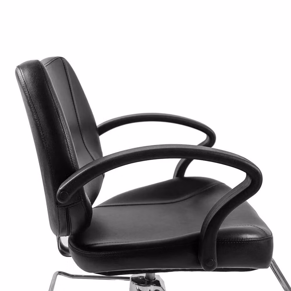 EONLION Black Adjustable Hydraulic Salon Barber Chair with Armrests – 2