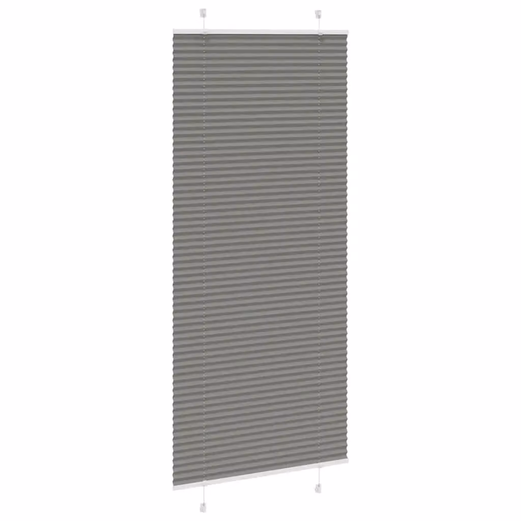 Berkfield Home Single Pleat Fabric Blind in Anthracite and Black, W/H: 95 x 200 cm – 3