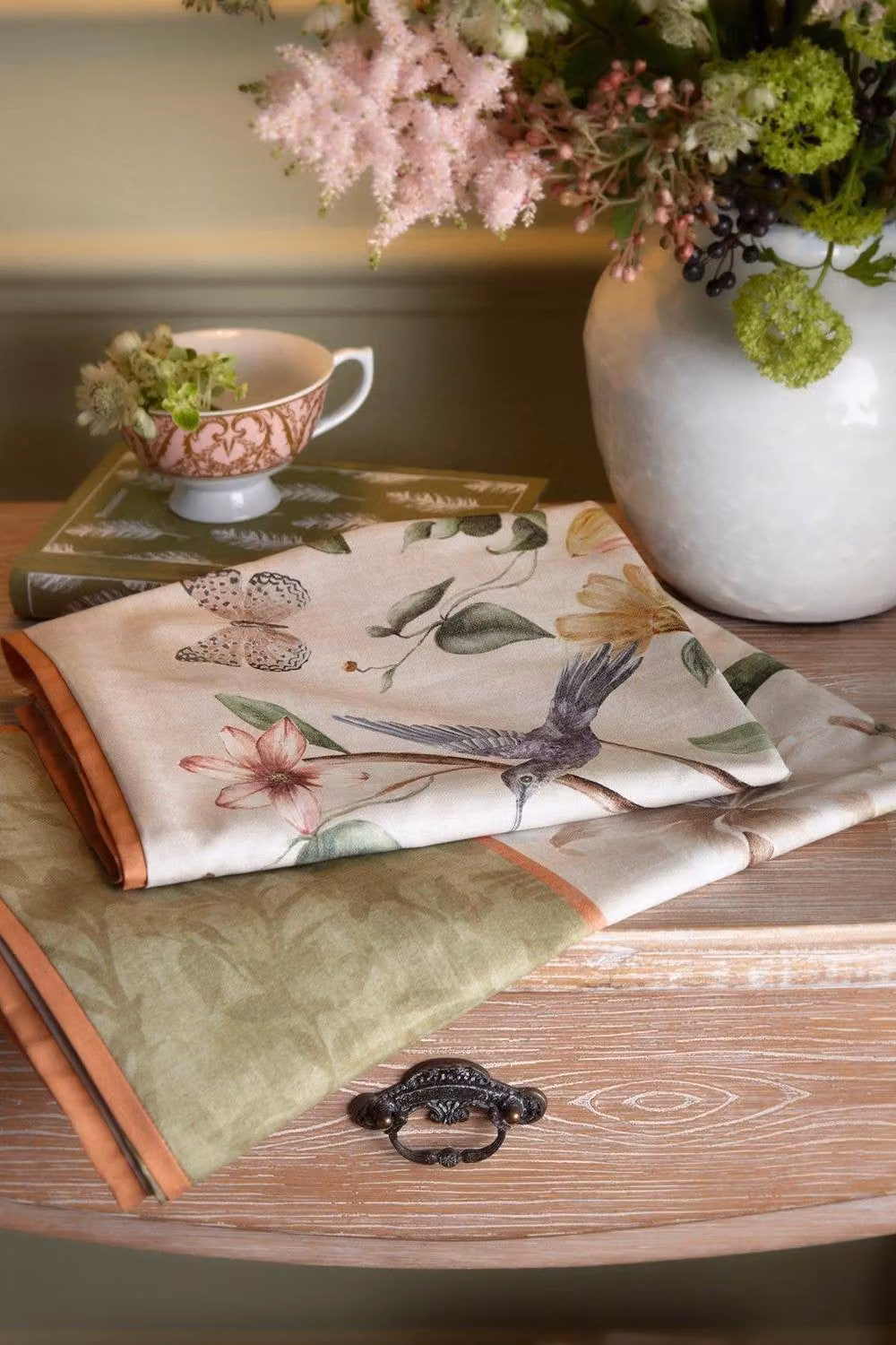 Appletree Fiorella 100% Cotton Floral and Bird Print Reversible Duvet Cover Set in Multicolour, W: 200 cm x D: 200 cm – 2