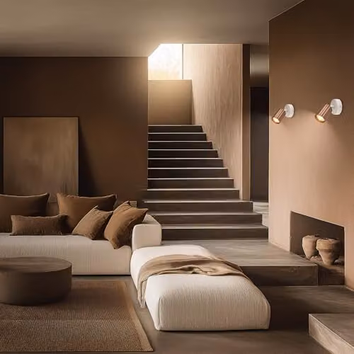 Briloner Adjustable GU10 Modern Metal Wall Light in Brown, W/D/H: 8 x 8 x 12.5 cm – 3