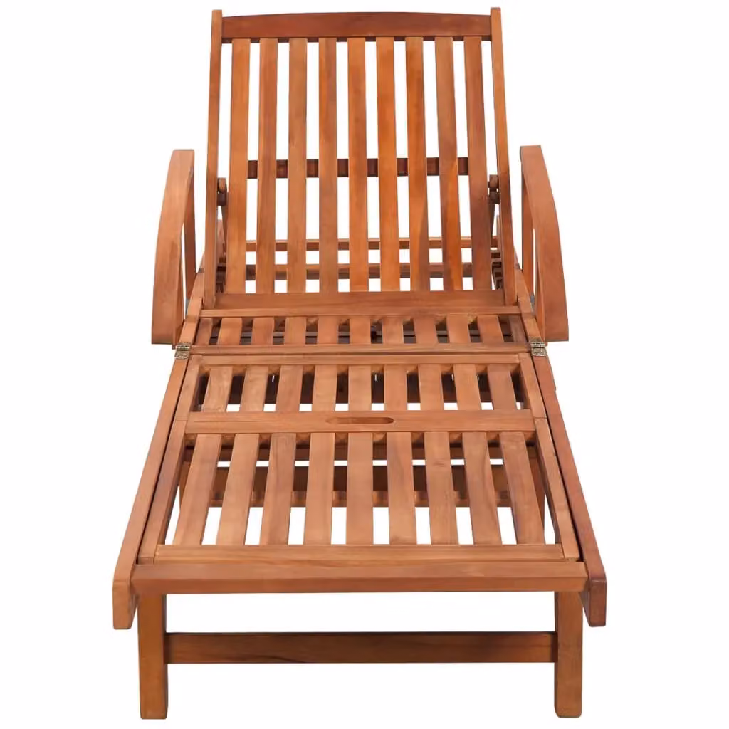 Berkfield Home Acacia Wood Sun Loungers with Table, 2 Piece Set in Brown – 2