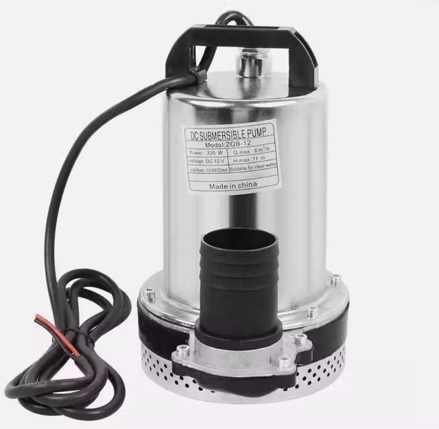 FLAVORA Electric Submersible Pump for Clean or Dirty Water in Silver