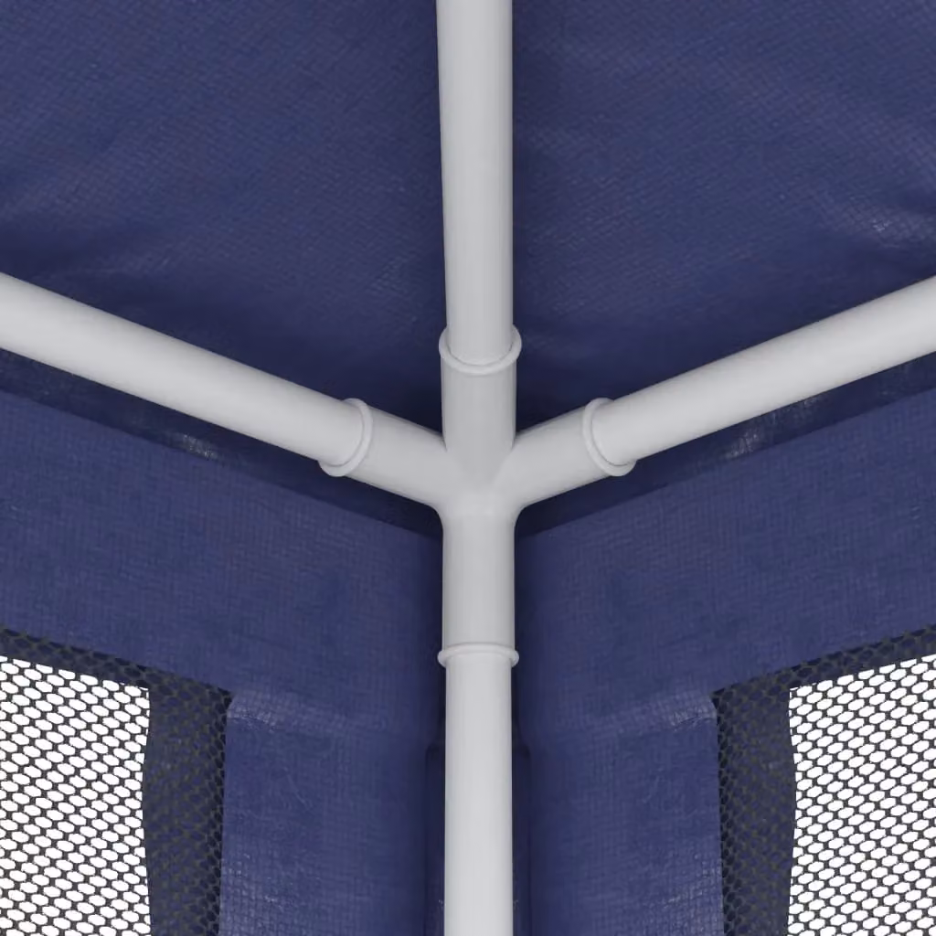 Berkfield Home Party Tent with 4 Mesh Sidewalls, Blue, W 300 cm x D 300 cm – 4