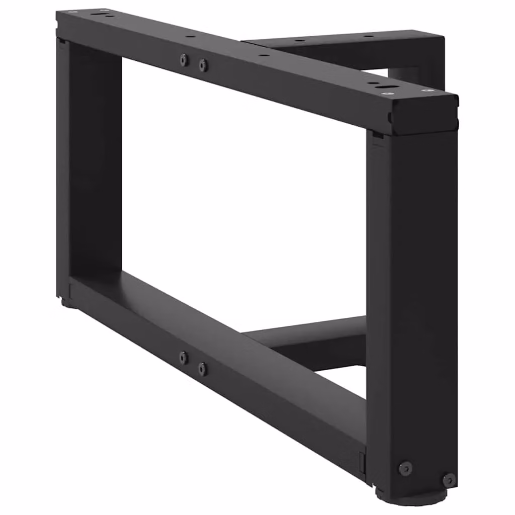 Berkfield Home T-Shaped Steel Coffee Table Legs, 2 Pieces, Black, W: 60 cm, D: 25 cm, H: 30-31 cm – 3