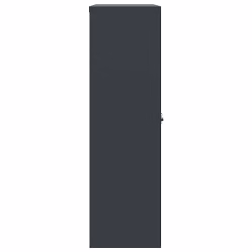 vidaXL Anthracite Steel File Cabinet with Lock and Adjustable Shelves, W/D/H: 90 x 40 x 140 cm – 4