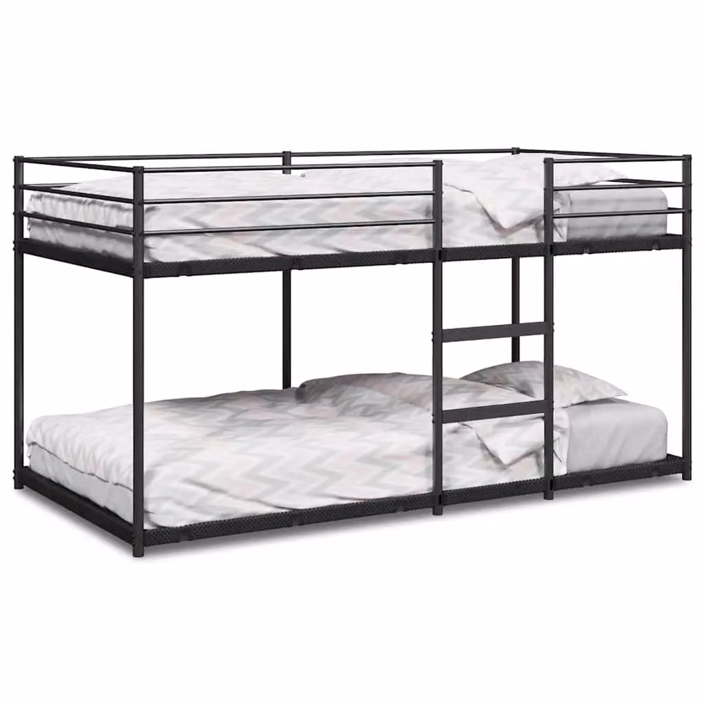 Berkfield Home Metal Bunk Bed in Black – 2