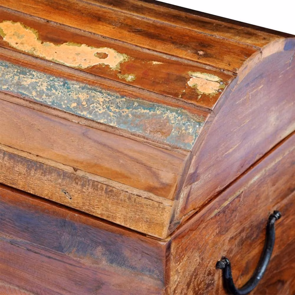 Berkfield Home Rustic Reclaimed Solid Wood Storage Chest in Brown and Multicolour, W/D/H: 45 x 30 x 30 cm – 2