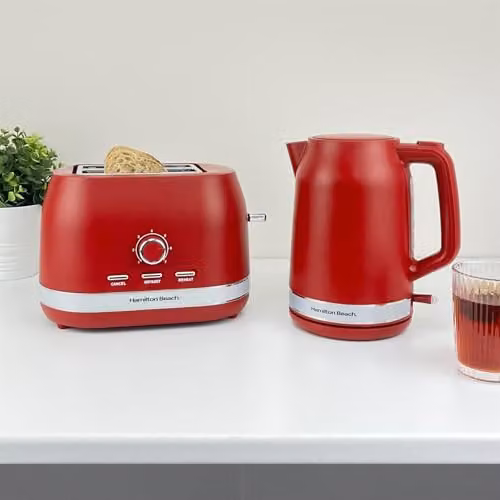 Hamilton Beach Ella Electric Kettle, 1.7 l, Red – 3