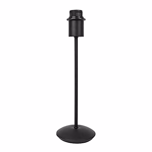 Happy Homewares Modern Black Metal Tabletop Lamp with E27 Socket, Height: 35 cm