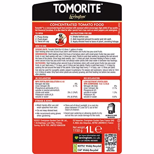 Levington Tomorite Liquid Tomato Food Plant Tonic, 1 l – 2