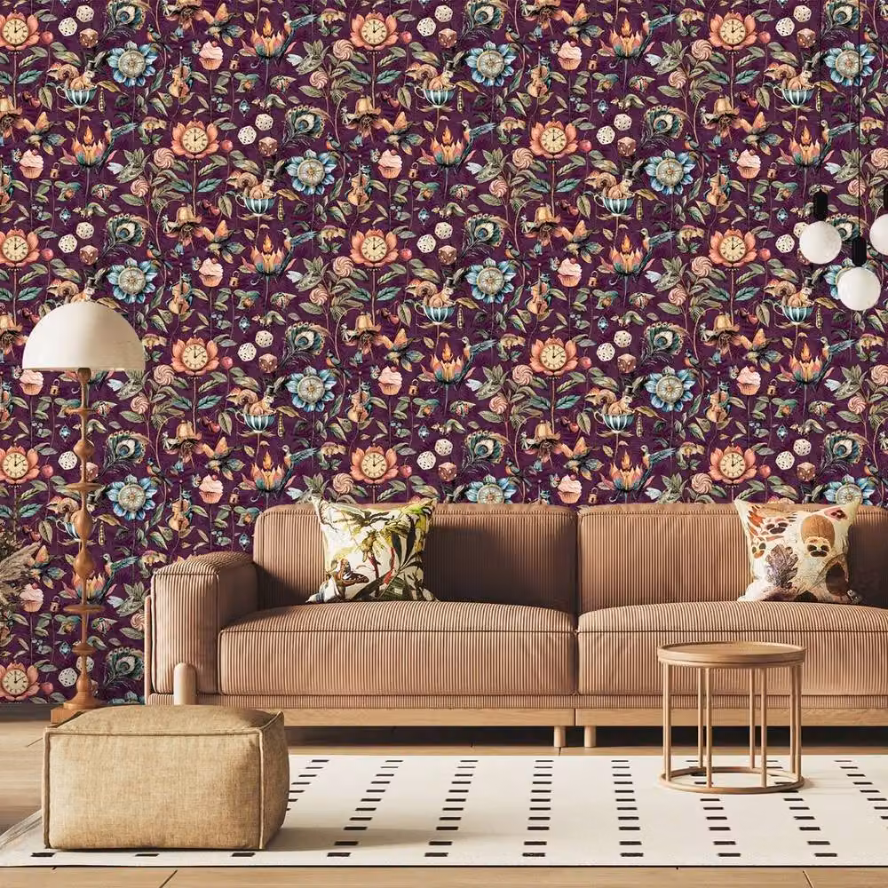World of Wallpaper Creatures Multicolour Animal and Botanical Floral Wallpaper Roll – 2