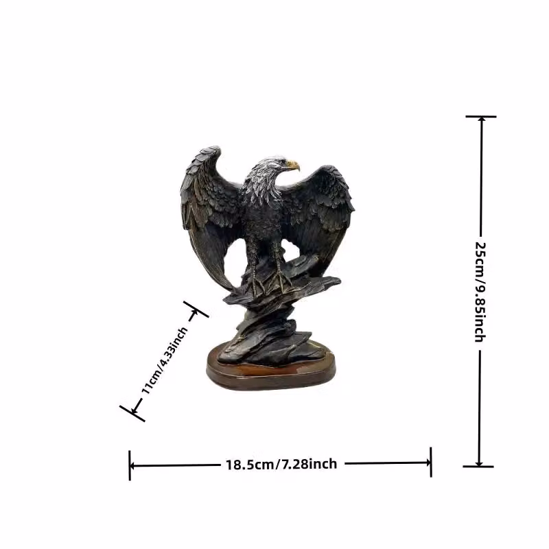 Smartbies Eagle Statue Resin Ornament in Brown for Home or Office Decor – 4